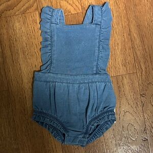 NWT cat&jack Blue Ruffled romper
